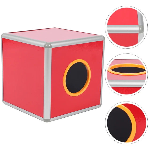Urna electoral de lotería aleación de aluminio tarjeta de visita caja de tómbola caja de juego rojo