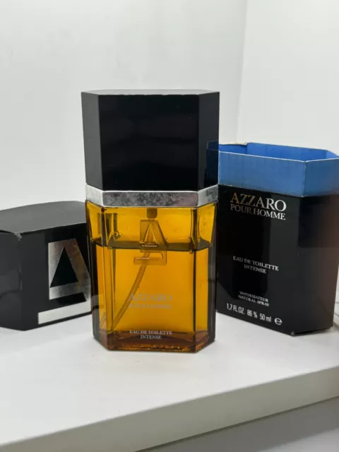 Vintage AZZARO Pour Homme INTENSE 80s powerhouse mens fragrance 50ml boxed