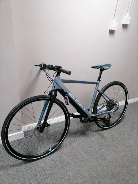 BOARDMAN ELECTRIC HYBRID Road Bike HYB 8.9E Grey Black Used