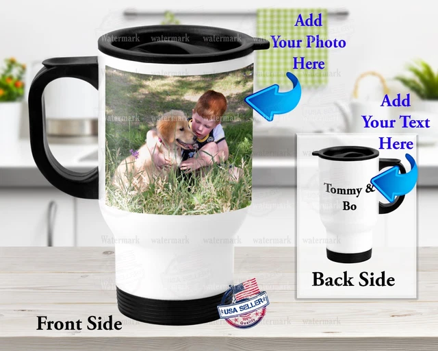 Personal Picture Image Design Customized Stainless Steel Tumbler 14oz Travel Mug