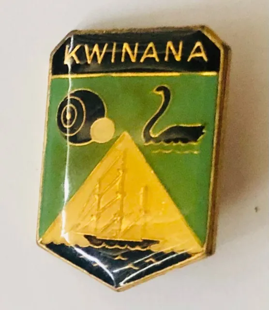 Kwinana Bowling Club Badge Pin Rare Vintage (K1)