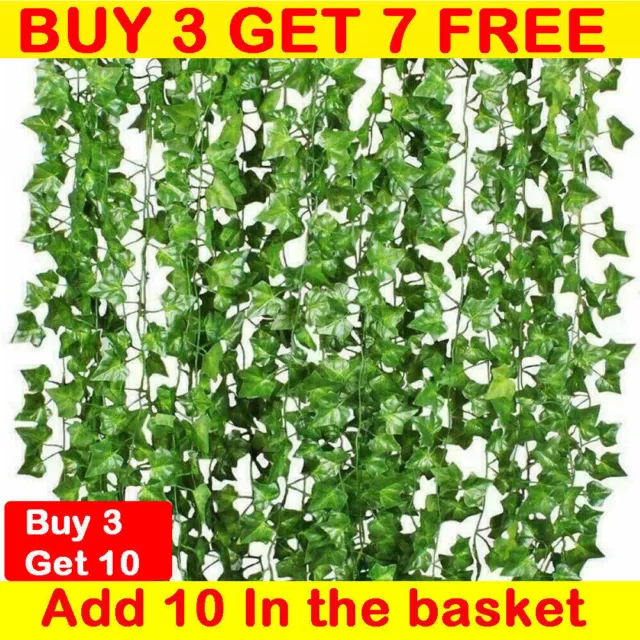 Artificial Ivy Garland Fake Vine Trailing Leaf Hanging Plant Foliage Xmas Decor