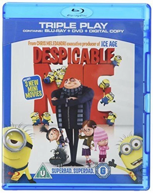 DESPICABLE ME BLU-RAY (2011) N/A Quality Guaranteed Reuse Reduce ...