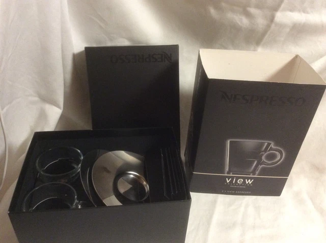 Set De Tasses à Espresso Nespresso En Verre – Collection Verre, Avec Soucoupes