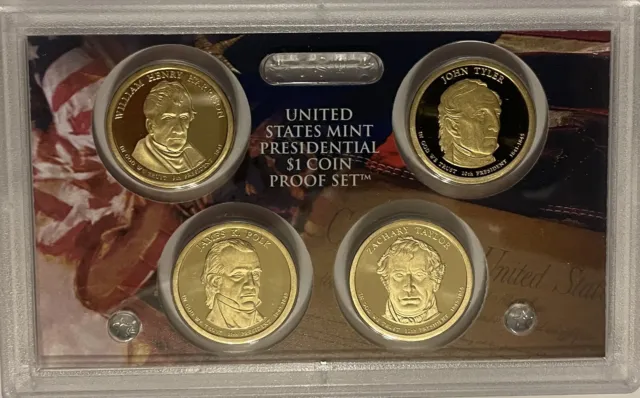 2009 U.S. Mint Presidential 1$ Dollar Coin Proof Set Complete With Box & COA