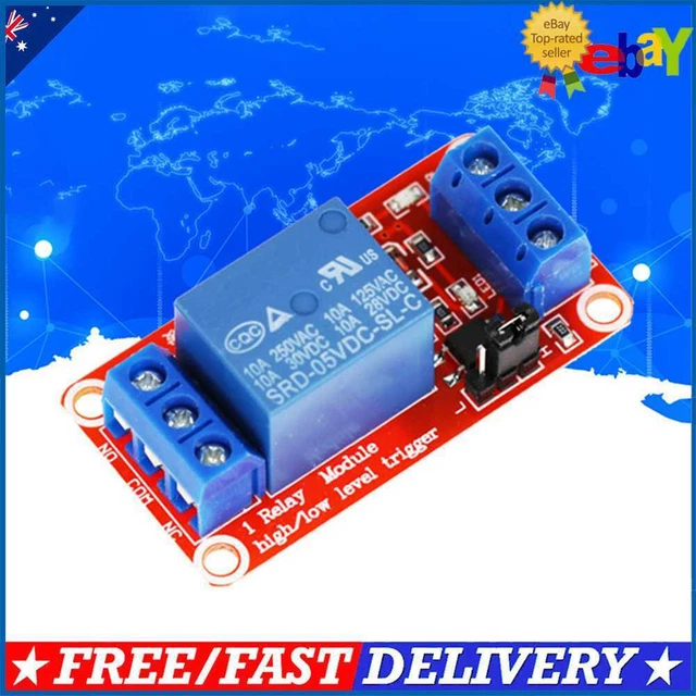 1/2/4/8 CHANNEL RELAY Switch Module with Optocoupler 5V 12V 24V DC ...