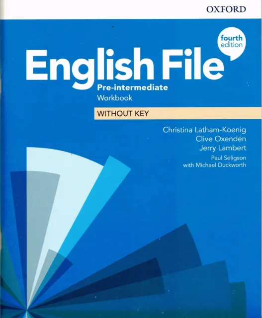 Oxford ENGLISH FILE Pre-intermediate WORKBOOK without key 4TH EDITION @New@