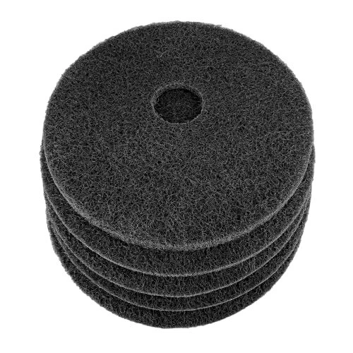 416-50174 - 5 Pack 17" Black Floor Maintenance Pads - Cleaning Floor