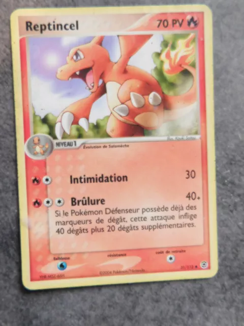 CARTE POKEMON REPTINCEL 31/112. EX Rouge Feu & Vert Feuille. FRANCE