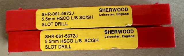 Sherwood SHR-061-5672J 5.5mm HSCO Long Series Slot Drill