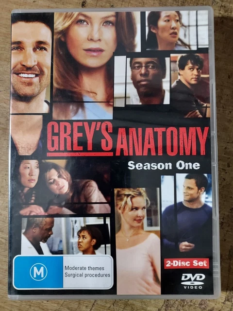 GREY S ANATOMY SEASON One 2 disc set TV video Movie DVD 7.99