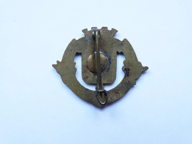 Broche Émaillée Vintage - Souvenir École De Ski Garmisch USA