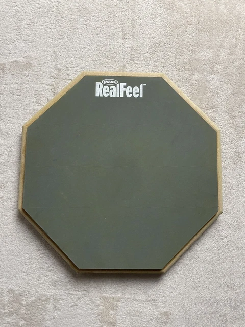 Evans RealFeel 2-Sided Speed and Workout Drum Pad Gray 12 in.