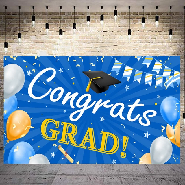 Nuova stagione di laurea 2023 decorazione festa sfondo laurea fantastica
