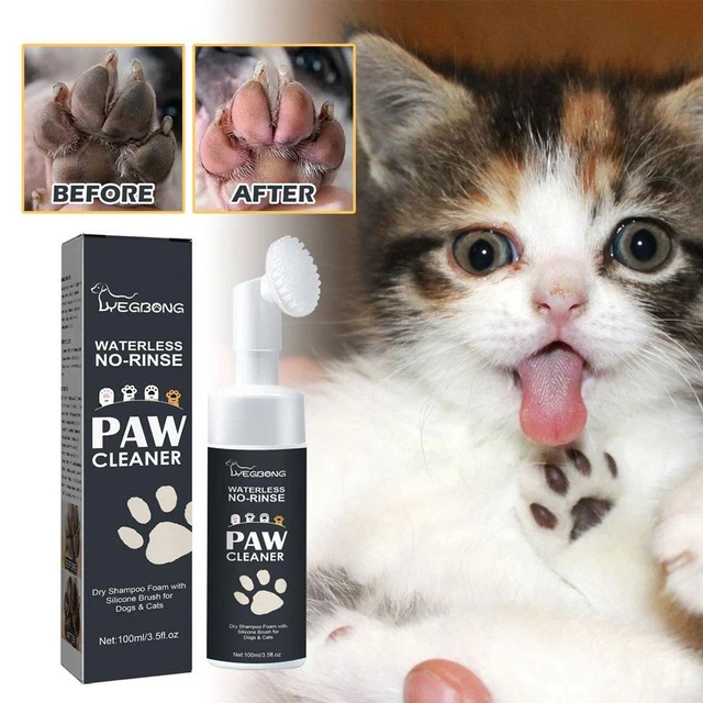 Dogs Paw Cleaner Foam Bathing with Brush Waterless BruXPC Washer Pet S0U8