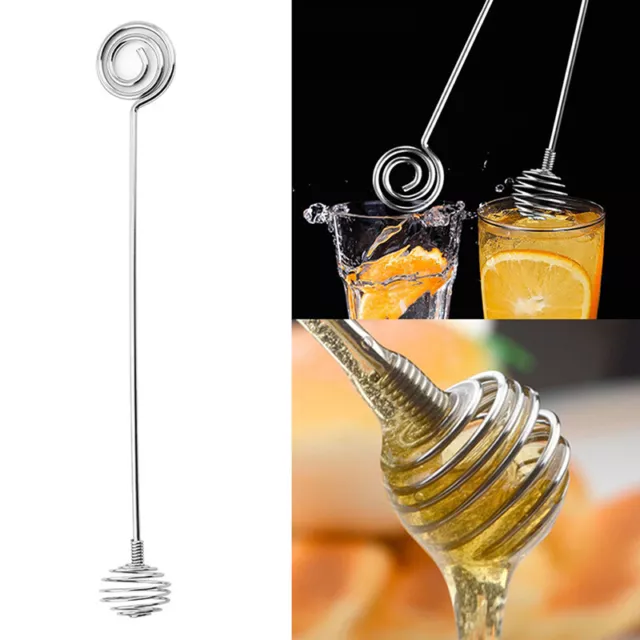 Cucchiaio miele acciaio inox bastoncini miele cucchiaino da tè cucchiaino miscelazione cucina T-qi -H7