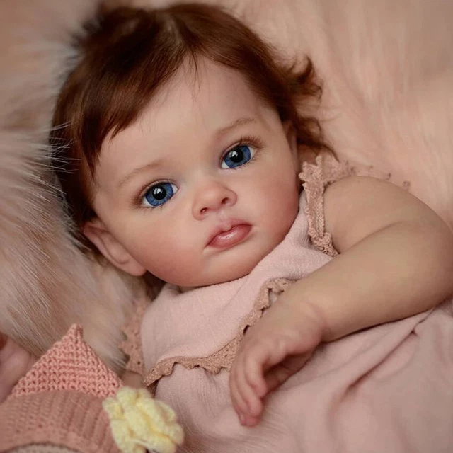 50cm Reborn Dolls Full Silicone Cloth Body Lifelike Baby Kids Newborn Gift