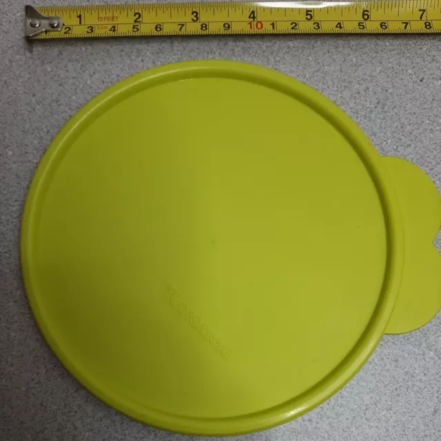 Vintage Tupperware Replacement Lid #2541 Butterfly C Tab Yellow Lime LID ONLY