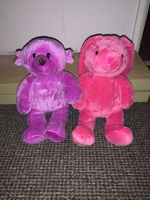 DESIGNABEAR CHAD AND Valley Purple Bear And Pink Rabbit