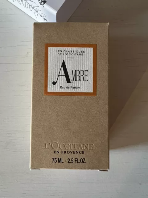 L‘Occitane Ambre Amber Ambra EdP Eau de Parfum 75 ml Neu  RAR