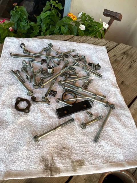 Honda Four 350 CB350F 2 pounds of Engine Bolts from tear down