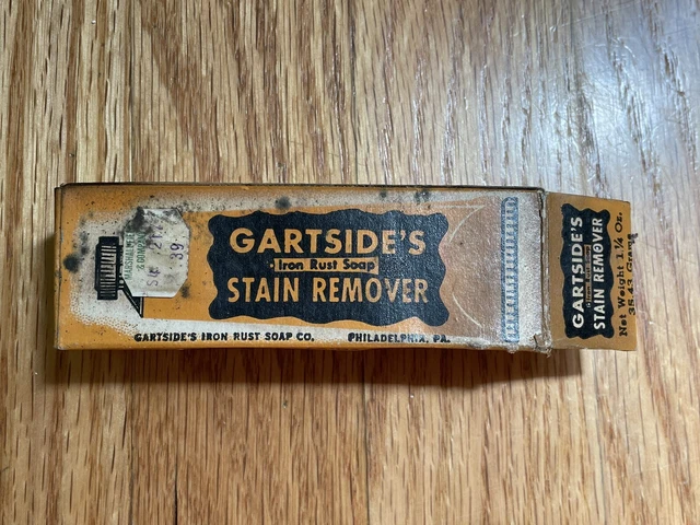 1960’s Gartside's Iron Rust Soap Stain Remover Marshall Field Co Store Sticker