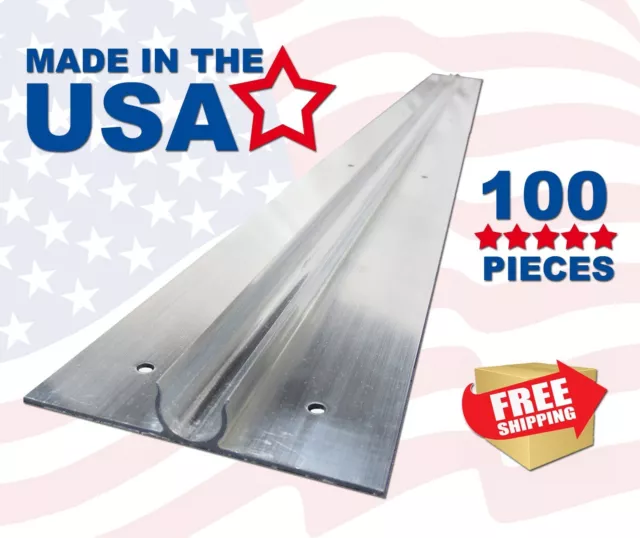 100 - 47" EXTRUDED Aluminum Heat Transfer Plates for 1/2" Pex Tubing