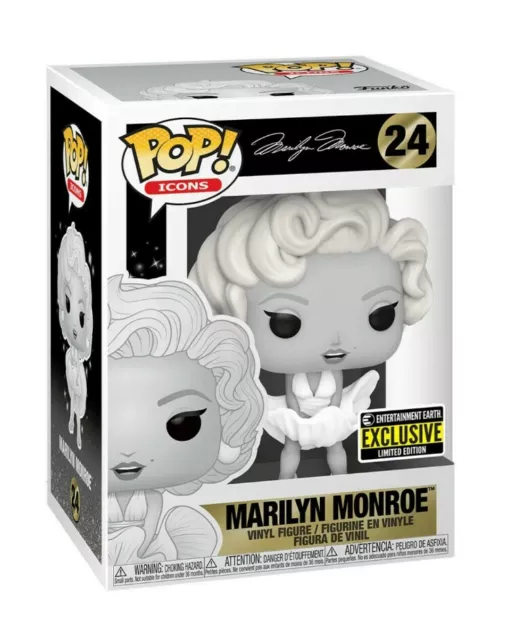 Funko Pop! # 24 Icons "Marilyn Monroe" Black/White EE exclusive limited edition