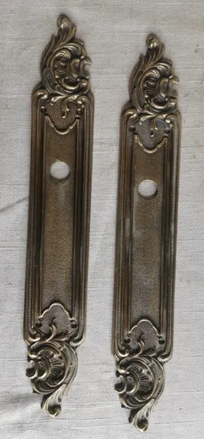 2 Anciennes Plaques De Propreté  Pour Porte - Laiton