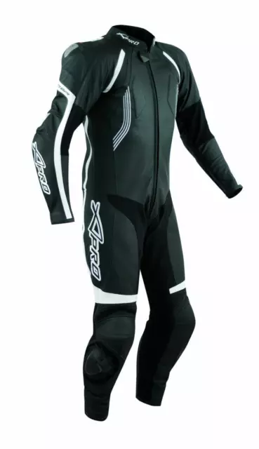 Motorcycle Motorbike Full Body one pc Perforated Leather Race Suit 1 PC Black