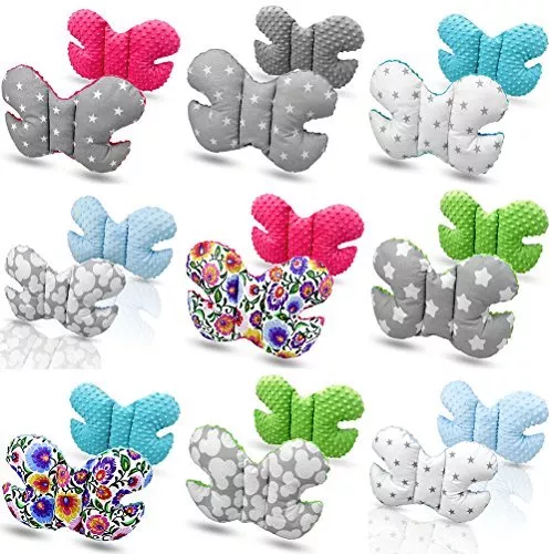 Butterfly Dimple Pillow Baby Travel Car seat head and neck support pillow
