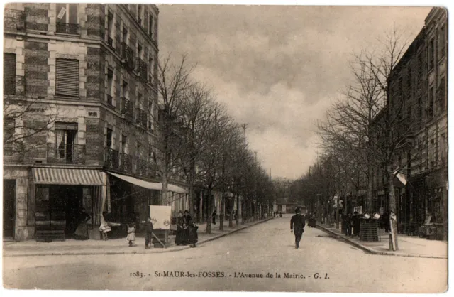 CPA 94 - ST-MAUR-les-FOSSES (Val de Marne) - 1083. L'Avenue de la Mairie - G.I.