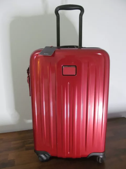 TUMI Alpha Candy Apple Red International Carry On Spinner, TSA Lock System, NWT