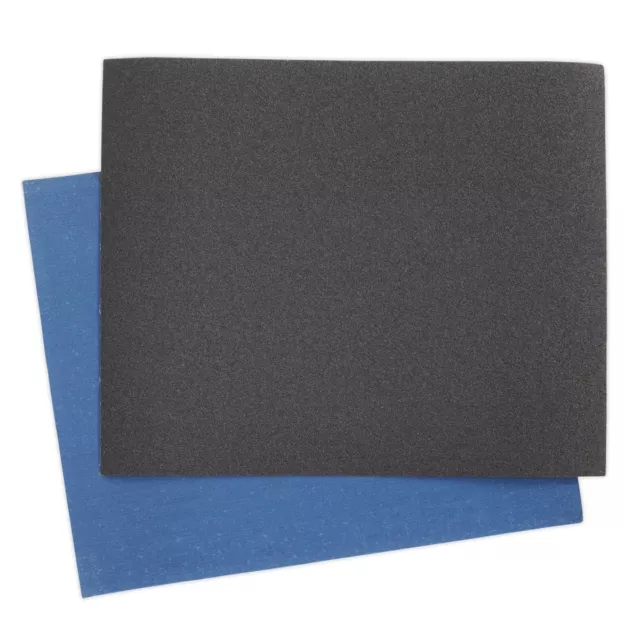 Sealey ES232880 Emery Plaque Bleu Sergé 230 x 280mm 80Grit Paquet De