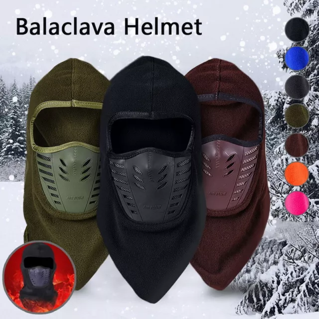 Sturmhaube Vollgesichtsschutz Motorrad Radfahren Fleece Schal Winddicht Outdoor