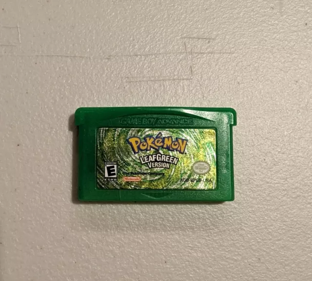 Pokémon Leaf Green Nintendo GBA Game Boy Advance Authentic Tested and Working Pokémon Leaf Green Nintendo GBA Game Boy Advance Authentic Tested and Working