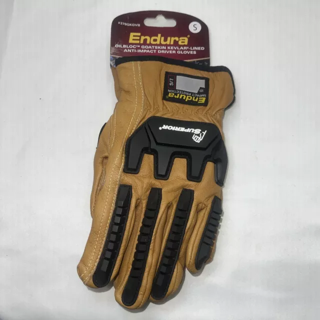 Superior Endura 378GKGVB Small OilBloc Leather Driving Safety Work Gloves 1 Pair