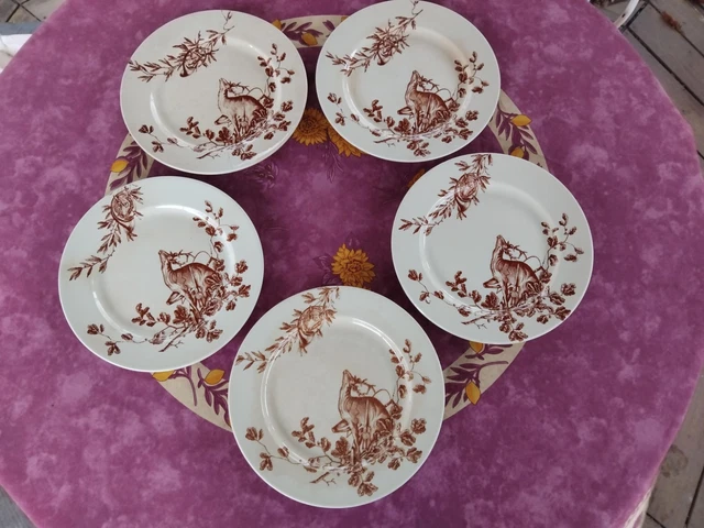 Assiette Ancienne En Terre De Fer - Cie Franco Anglaise à Paris - Belle Pièce De Collection