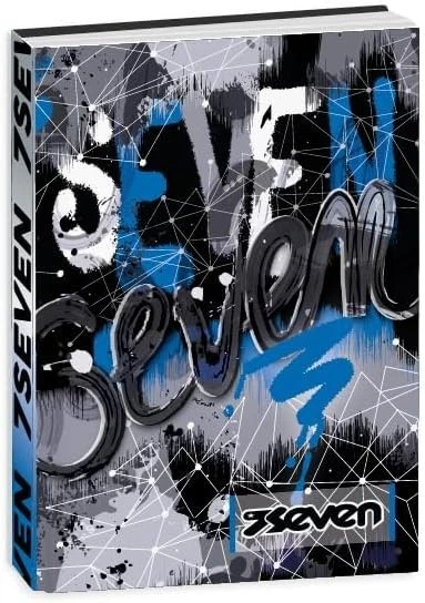 Diario Scuola Seven 12 Mesi Datato - Blu, 352 Pagine, Stickers, Copertina Olografica, Per Ragazze