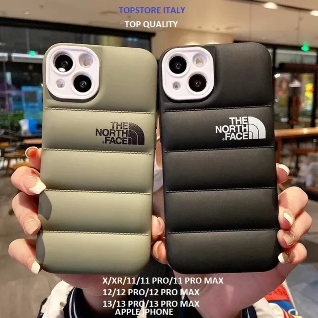 Cover Originale Iphone X XR 11 12 13 14 Pro Max Puff piumino Custodia North Face