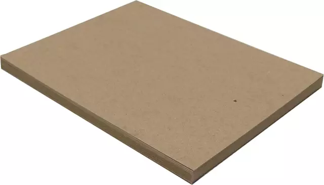 25 Chipboard Sheets 8.5 X 11 Inch - 22Pt (Point) Light Weight Brown Kraft Cardb