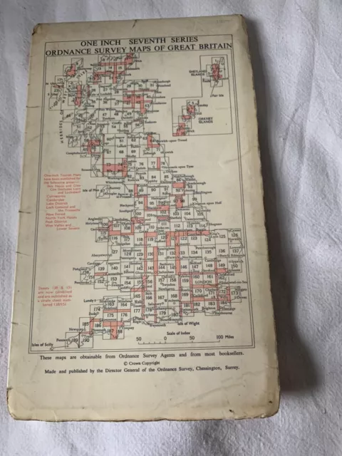 1964 Ordnance Survey Seventh Series One Inch Map 94 Preston (incl Fleetwood ) 2