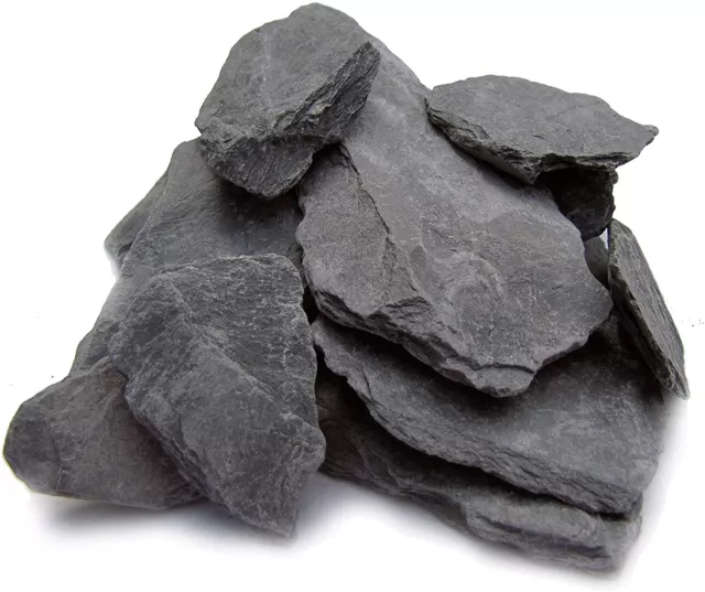 1 lb Gray Slate Aquarium Aquatic Decoration Rock Natural Bonsai Terrarium Shrimp
