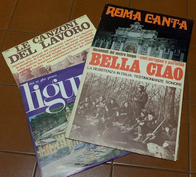 4 vinili, Bella Ciao, canzoni del lavoro, canzoni e stornelli romani e liguri.