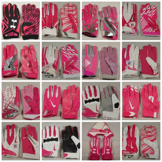 Nike breast cancer football gloves top