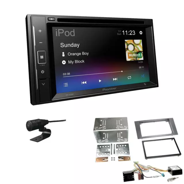 Pioneer AVH-A240BT Autoradio Bluetooth DVD per Ford Mondeo III antracite Canbus