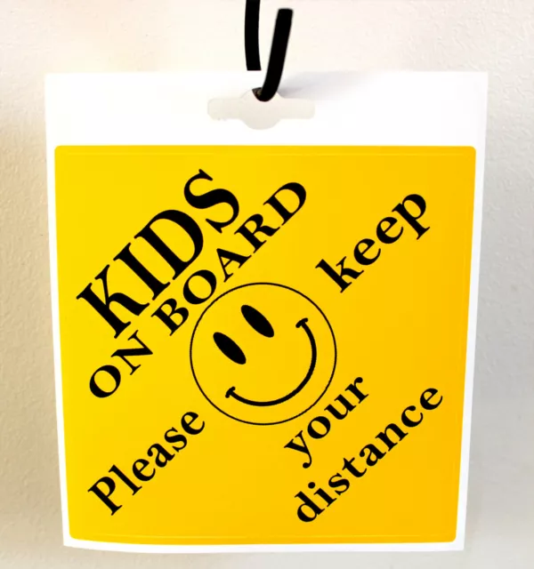 External Kids On Board Child Adhesive Car Sign Window Bumper Sticker Decal Vinyl 3