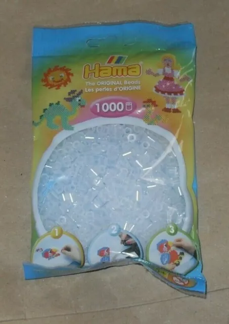 Hama 207- 19 clear - 1000 coloured beads