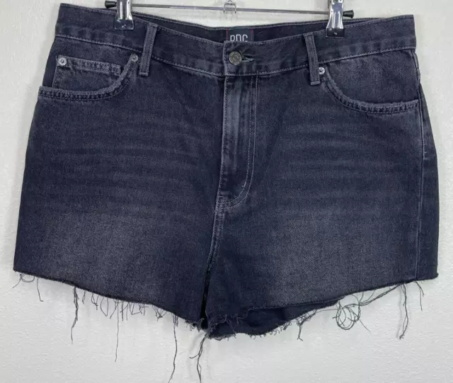 Urban Outfitters BDG High Rise Denim Shorts Size 3 Washed Black Cut Off Cotton 2