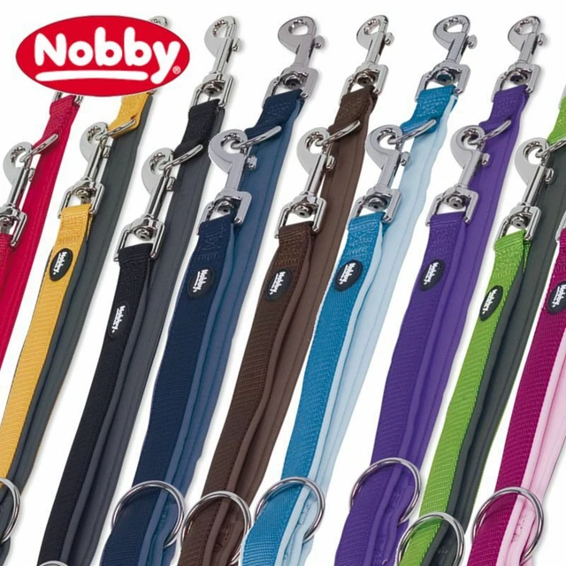 Nobby Führleine CLASSIC PRENO 200 cm - 15/20/25 mm breit - Nylon Hundeleine 2 m